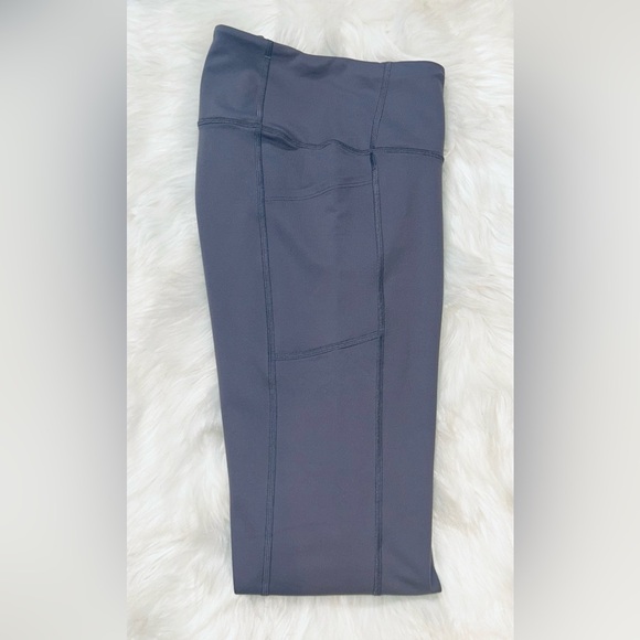 Victoria Secret VS Sport Knockout Tights Gray Leggings Soft Pants Pockets 7/8 L - Picture 3 of 13